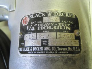 Vintage Black & Decker 1/4 