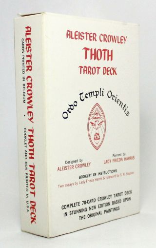Ac78 Aleister Crowley Thoth Tarot Vtg Card Deck Divination 1980s Belgium Occult