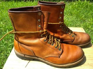 Vintage Men’s Red Wing Irish Setter Leather Boots - Model 890 Us Size 11a Narrow