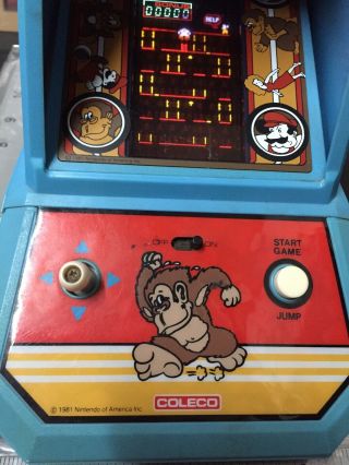 Vintage 1981 Coleco Donkey Kong Tabletop Game 3