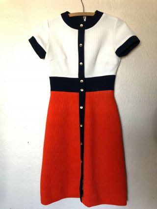Vintage Bleeker Street 1960’s Button Up Pencil Dress Size Small