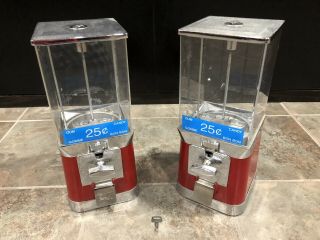 2 Vintage Beaver Candy Machines They 1 Key Takes Quarters