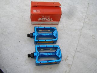 Kkt 1/2 Blue Nos Pedals Bmx Racing Freestyle Cruiser Vintage Bicycle