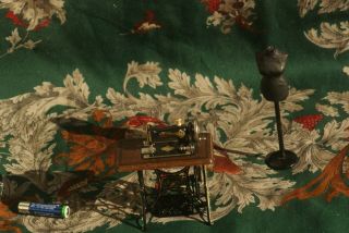 Dollhouse Cast & Wood Treadle Sewing Machine Bodo Hennig