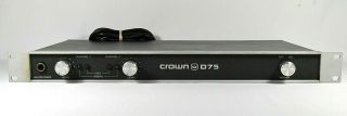 Vintage D - 75 Crown Stereo Rack Mount Power Amplifier