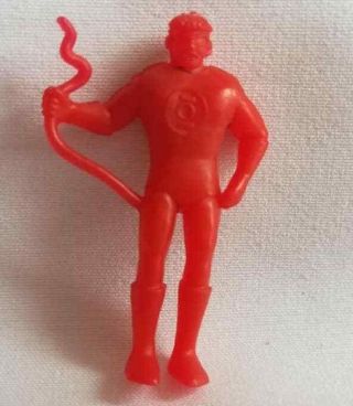 Vintage Green Lantern Hero Miniature Red Figure Premiums Yupi Colombia