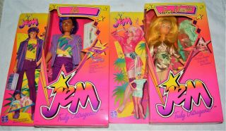 Jem And The Holograms Hasbro 12 " Doll Set Rio Jerrica Misb Box Vintage 86
