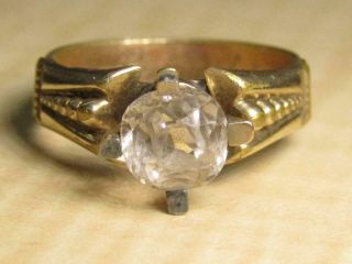 Vintage Antique Gold Filled Jewelry Ring Size 7 Us Engraved " Remember Me "