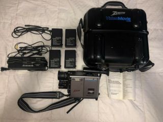 Vintage Zenith Vm6200 Compact Vhs Camcorder With All Accessories