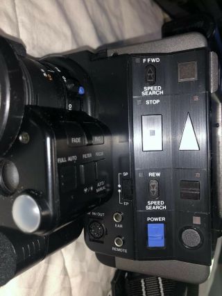 Vintage Zenith VM6200 Compact VHS Camcorder with all accessories 8