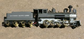 Vintage Ho Scale Brass Southern Pacific Lines 4 - 8 - 0 Steam Locomotive