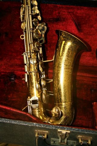 Vintage Bundy H & A Selmer Inc Saxophone 419842 W/ Case