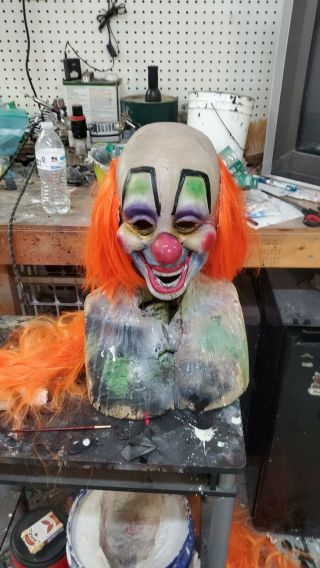 Slipknot Mask Clown Self Titled With Wig Hair Vintage Weathered