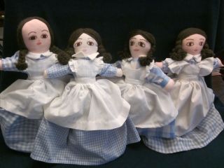 Vintage 1970s Dorothy (the Wizard Of Oz) Four Topsy Turvy Flip Rag Dolls