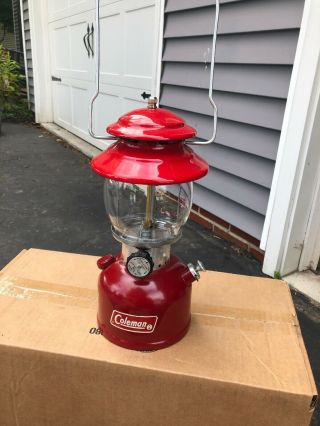 Vintage Camping Hunting Light Gas Lantern Coleman Model 200a Marked 1987 Unfired