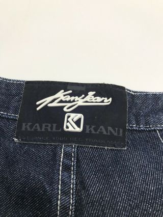 Vtg 90’s KARL KANI Baggy Hip Hop Rap Jeans Pants Sz.  34 5