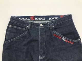 Vtg 90’s KARL KANI Baggy Hip Hop Rap Jeans Pants Sz.  34 6