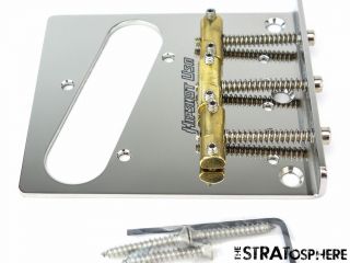 Hipshot Bridge For Fender Telecaster Tele Vintage Stainless Steel 44100 - 33