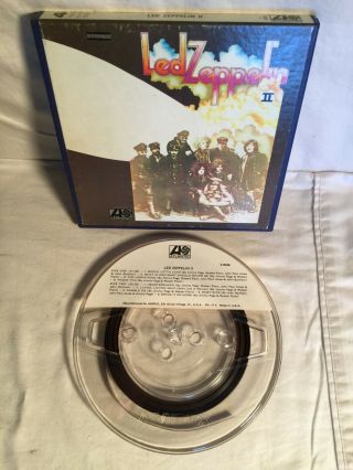 Vintage Reel To Reel Tape Led Zeppelin Ii 3 3/4 Ips 4 Track Atlantic X 8236