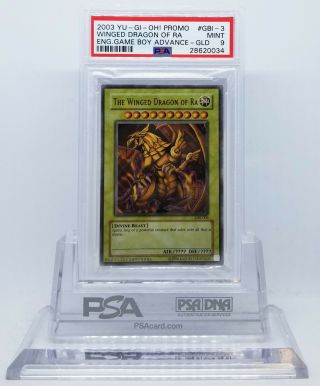 Yugioh Gbi - 003 The Winged Dragon Of Ra Ultra Rare (gold) Psa 9 28620034