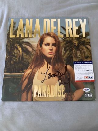 Lana Del Rey Signed Autographed Paradise Ep Vinyl Album Psa/dna Rare