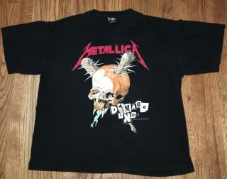 Vintage 1994 Metallica Damage Inc Pushead Giant Concert Tour Xl Shirt