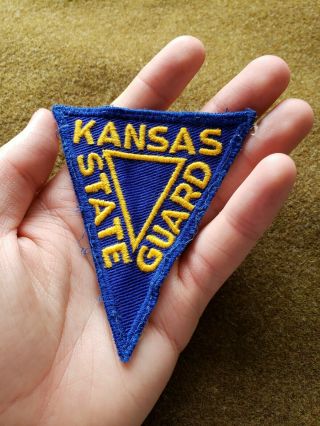 Wwii Us Army Kansas State National Guard Patch