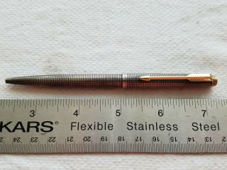 A Vintage Parker 75 Ballpoint Pen / Sterling Silver Cap & Barrel.