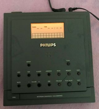 Vintage Philips Az - 6819 Bitstream Conversion Dual Dac Cd Player -
