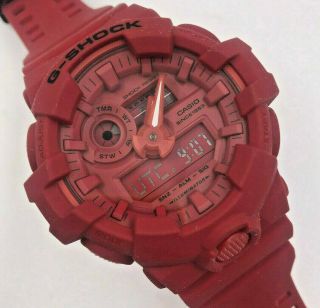 Casio G - Shock Ga - 735c - 4er 35th Anniversary Red Out Edition Watch Rare