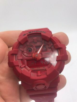 Casio G - shock Ga - 735c - 4er 35th Anniversary Red out Edition Watch RARE 4