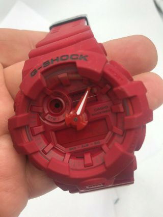 Casio G - shock Ga - 735c - 4er 35th Anniversary Red out Edition Watch RARE 9