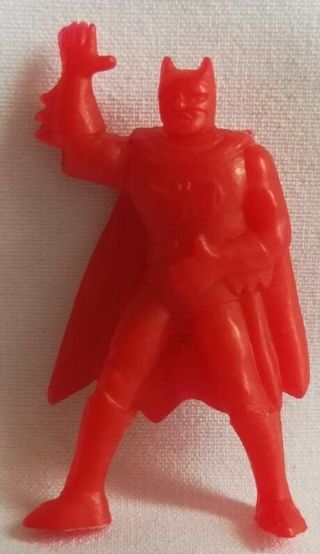 Vintage Batman Miniature Red Figure Premiums Yupi Colombia