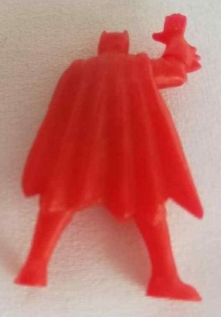 Vintage Batman miniature red figure premiums yupi Colombia 2