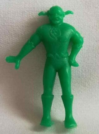 Vintage Flash Hero Miniature Green Figure Premiums Yupi Colombia