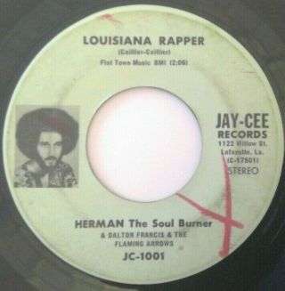 Rare Funk 45 - J.  J.  Caillier - Pusherman / Louisiana Rapper On Jay - Cee