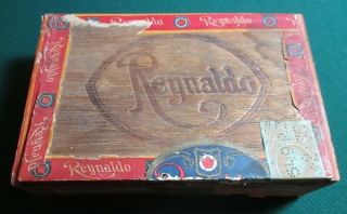 Vintage Reynaldo Bankers Cigar Box Manila President Coolidge Customs Stamp