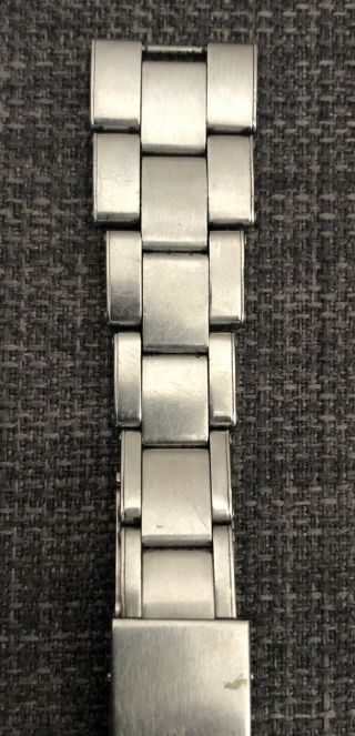 Vintage Rolex Oyster Riveted Stainless Steel Bracelet 19mm 1960’s 3