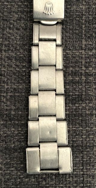 Vintage Rolex Oyster Riveted Stainless Steel Bracelet 19mm 1960’s 4