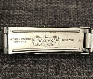 Vintage Rolex Oyster Riveted Stainless Steel Bracelet 19mm 1960’s 5