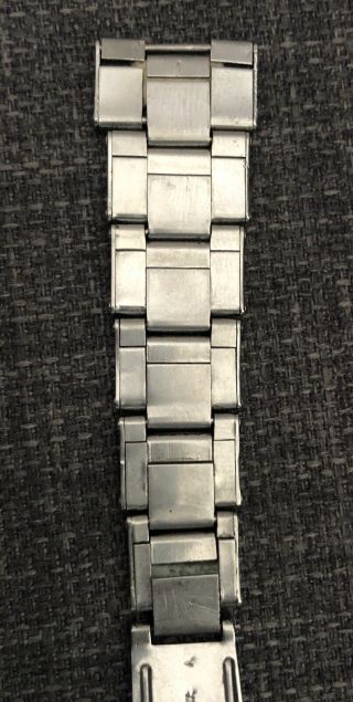 Vintage Rolex Oyster Riveted Stainless Steel Bracelet 19mm 1960’s 7