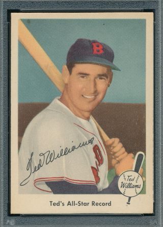 CENTERED PSA 7 NM TED WILLIAMS VINTAGE 1959 FLEER 63 ALL STAR RECORD GRADED NQ 2
