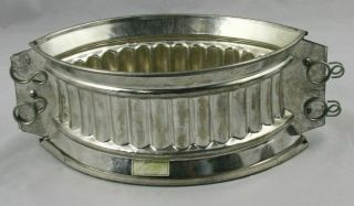 Vintage French Tin Pate Game Pie Mold 2