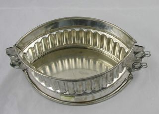 Vintage French Tin Pate Game Pie Mold 3