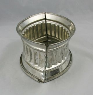 Vintage French Tin Pate Game Pie Mold 4