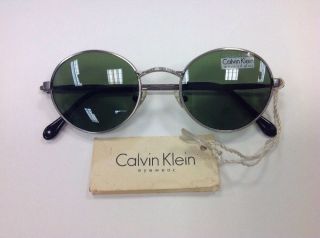 Vintage Calvin Klein Ck 329s 559 135 47[]20 Silver Sunglasses No Case As Pic