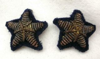 Ww2 Wwii Italy Navy Regia Marina Officer Jacket Collar Tabs Stars Pair