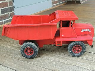Vintage Pressed Steel Buddy L Mack Hydraulic Dump Truck Toy