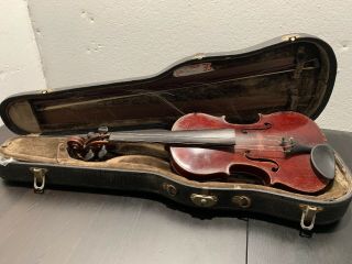 German Antique/vintage Salzard Violin,  Bow & Hard Case