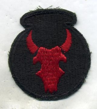 Wwii Ww2 Us Army 34th Infantry Division Color Patch Cut Edge